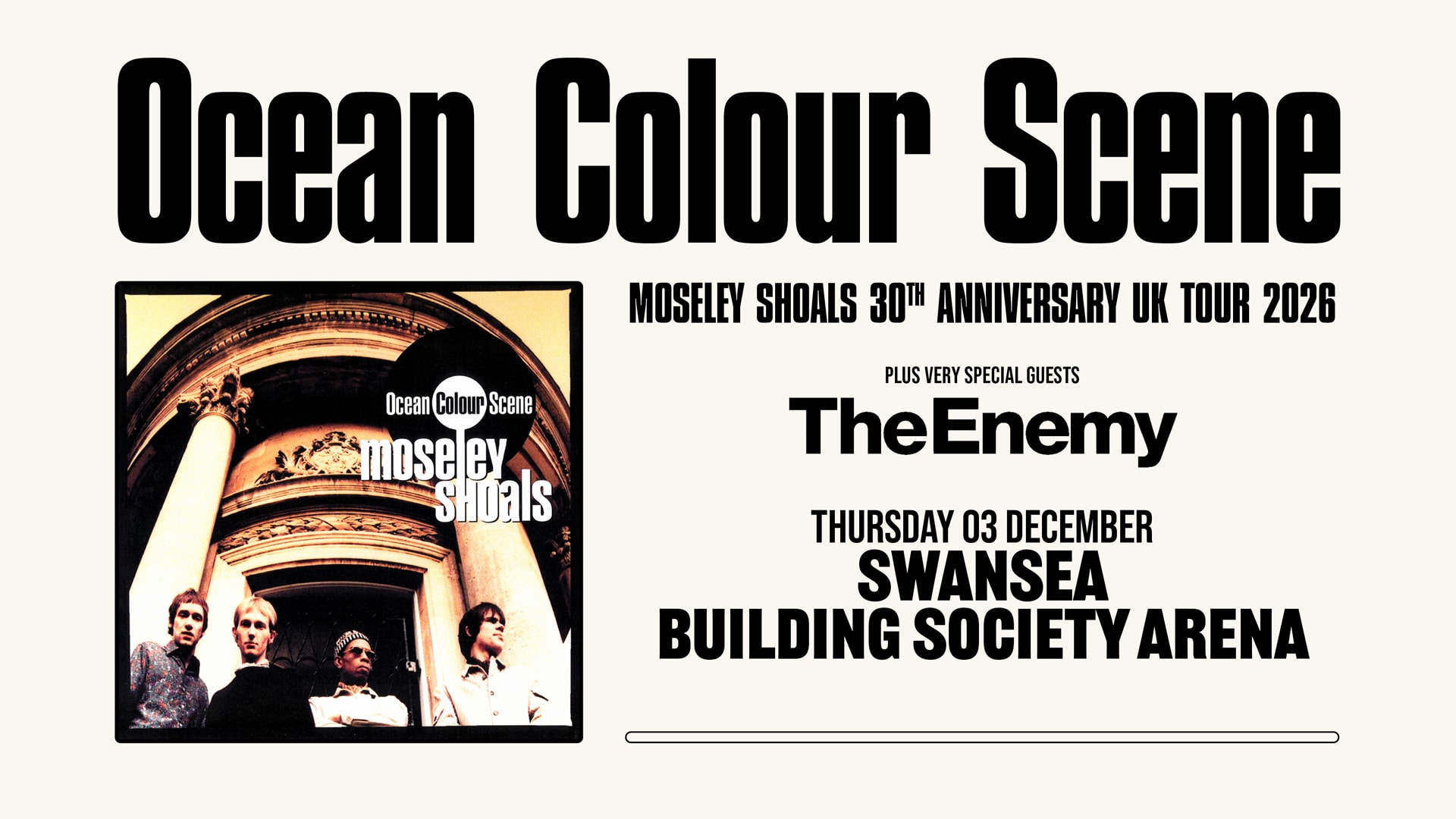 Ocean Colour Scene Tickets | Swansea Building Society Arena in